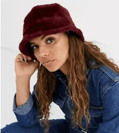 asos fluffy hat