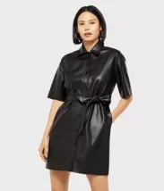 Miss selfridge leather dress